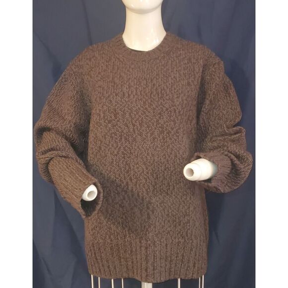 Club Monaco Sweaters - Club Monaco Sweater Women's Large Brown Heather ‎ Knit Pullover